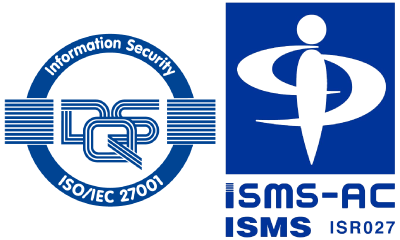 ISOのロゴとISMSのロゴ